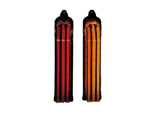 LED CVO Taillight Panels - Red Run/Brake, Amber Turn, Smoke Lenses. Fits CVO Touring 2014up.