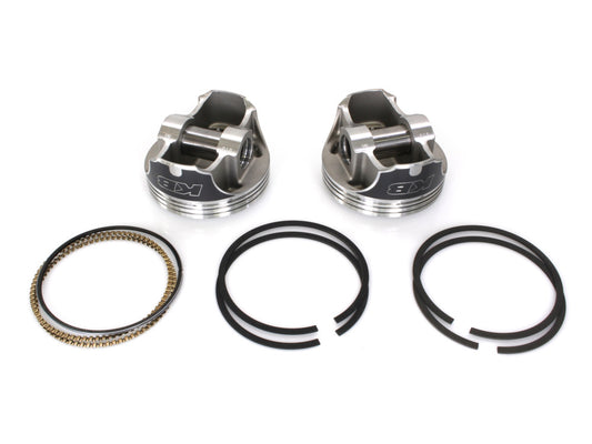 +.010in. Dome Top Pistons with 10.5:1 Compression Ratio. Fits Twin Cam 1999-2006 88ci to 95ci Conversion.