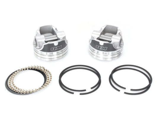 +.010in. Dome Top Pistons with 9.5:1 Compression Ratio. Fits Big Twin 1984-1999.