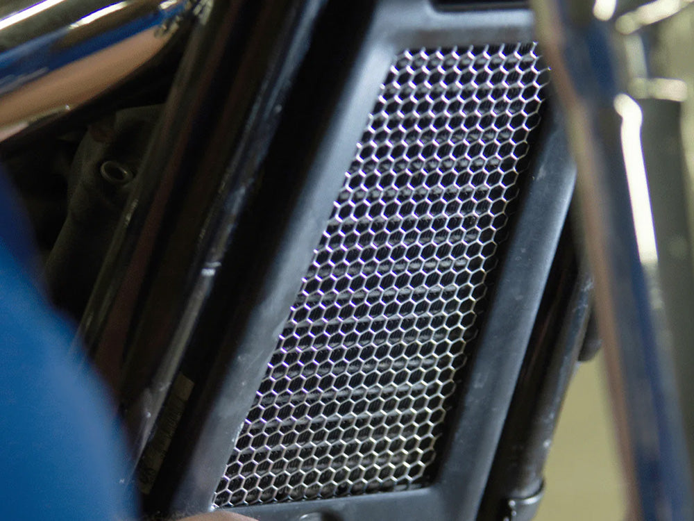 Oil Cooler Guard - Chrome. Fits Softail 2018up