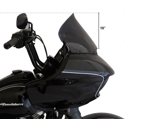 12in. Pro-Touring Flare Windshield - Dark Smoke Tint. Fits Road Glide 2015-2023