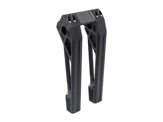 10in. Straight Fastback Risers - Black. Fits Softail Street Bob, Low Rider ST, Standard & Breakout 2018-2024