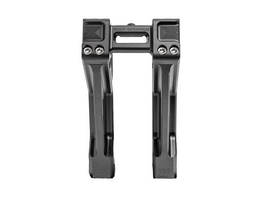 10in. Straight Fastback Risers - Black. Fits 1in. Handlebar