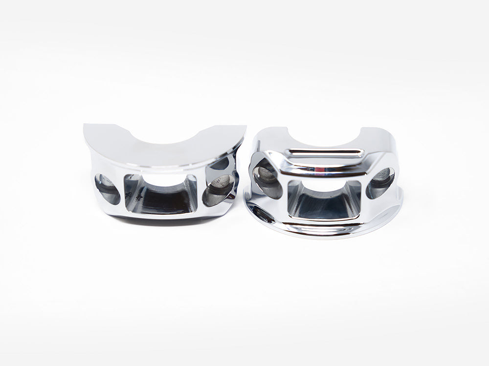 Clutch & Brake Perch Clamp - Chrome. Fits Softail 2018-2024