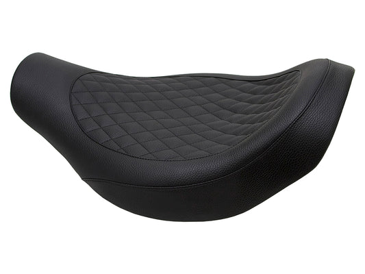Fred Kodlin Diamond Stitch Solo Seat - Black. Fits Breakout 2018-2022 with OEM Fuel Tank & Kodlin Rear Fender.