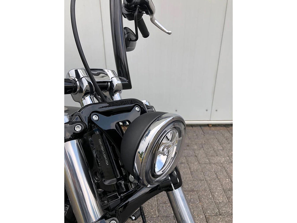 Kodlin Bates Style Headlight Bracket - Black. Fits Breakout 2018up.