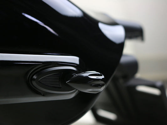Rear Neowise Grooved Bullet Run/Brake/Turn Signals - Black