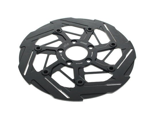 11.8in. Right Hand Front 7-Spoke Disc Rotor - Polished Band & Black Carrier.