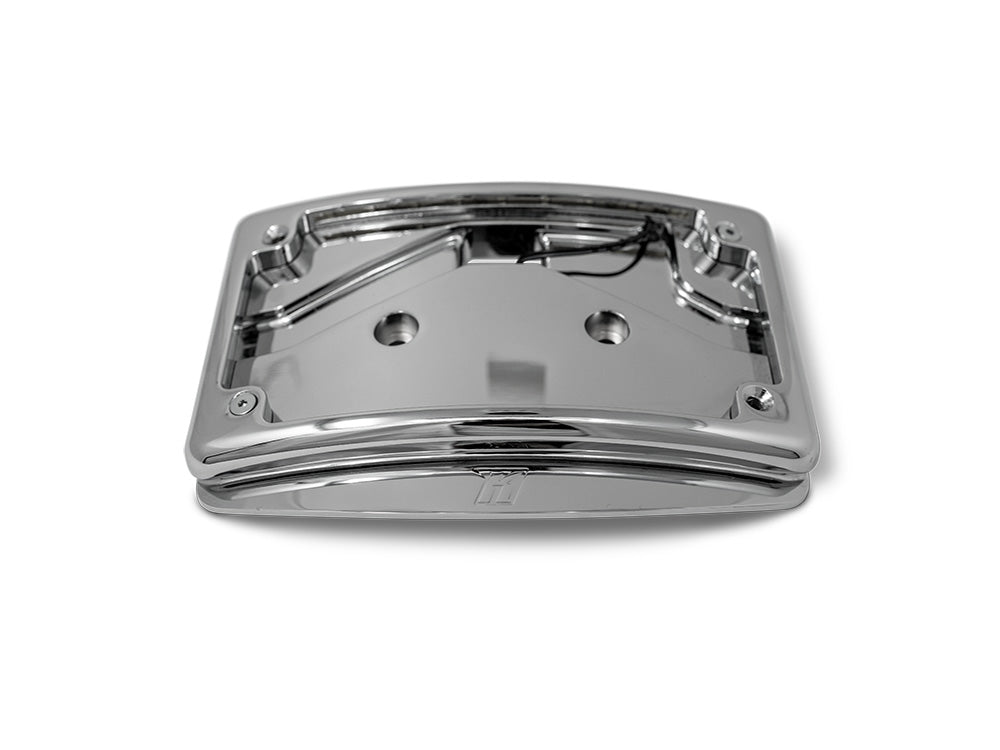 Curved Radius Number Plate Kit - Chrome. Fits CVO Touring 2023up & Street Glide & Road Glide 2024up