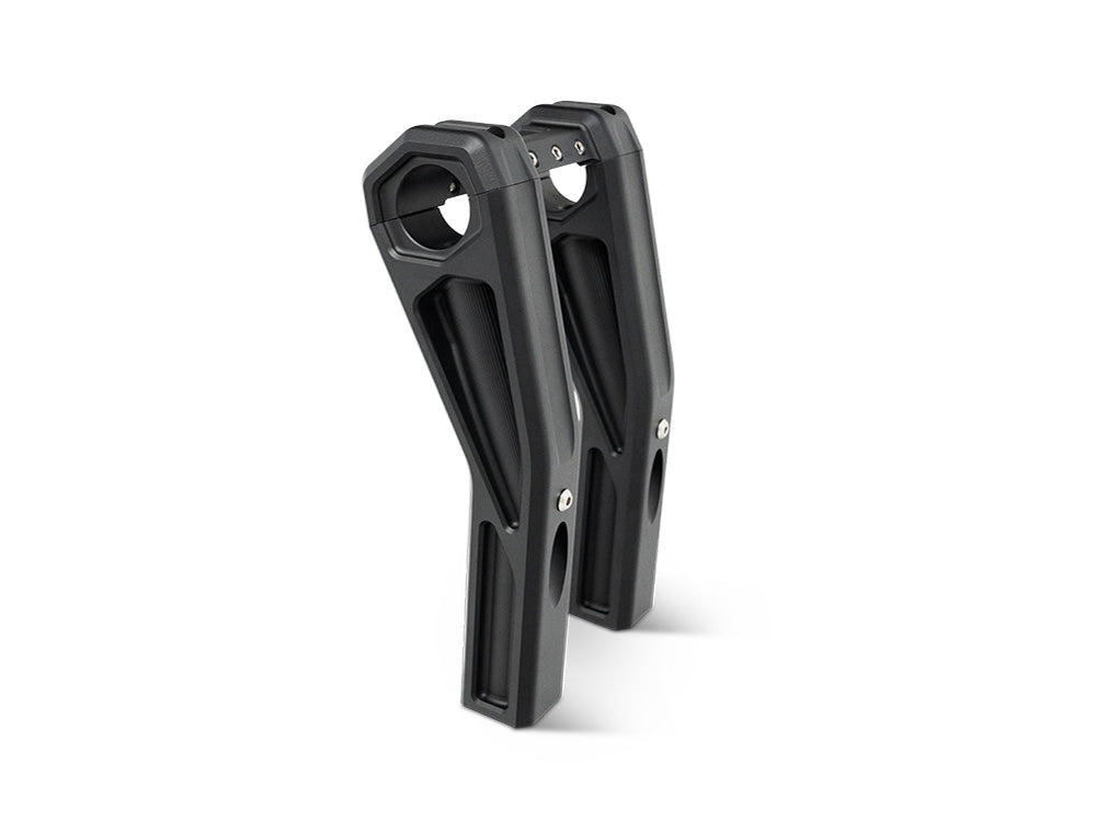 8in. Pullback Accent Pro Riser Kit - Black. Fits 1.25in. Handlebar.