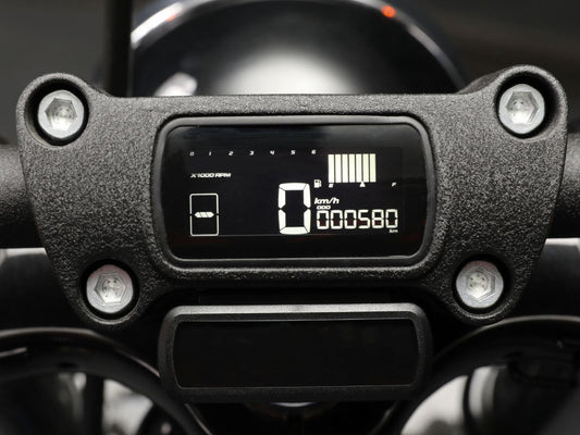 Speedometer/Tachometer - Black. Fits Softail Street Bob, Breakout, Low Rider ST and Standard 2018-2023 Without Traction Control