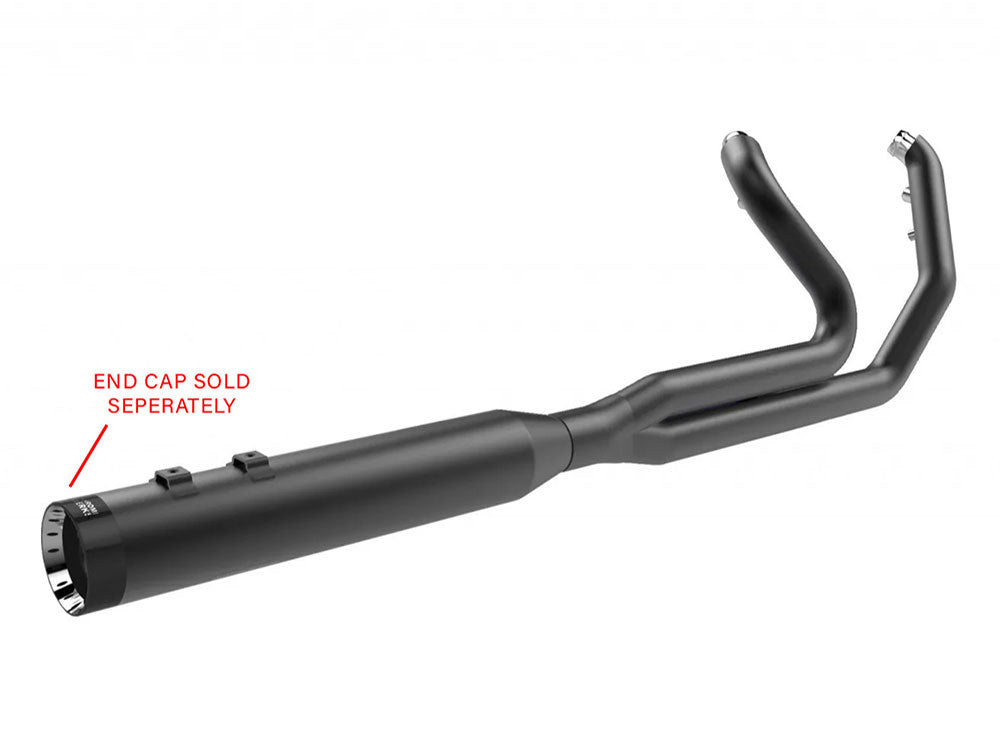 Outlaw 2-into-1 Exhaust - Black. Fits Touring 2017up