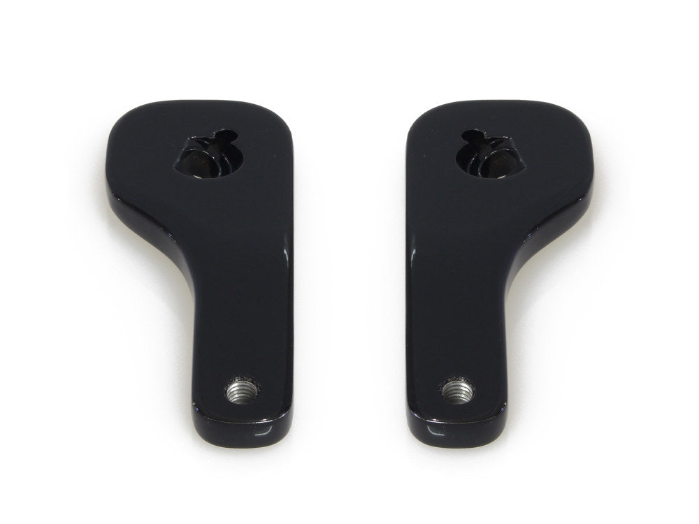 Mirror Drop-Down Brackets - Black. Fits Street Glide and Ultra Glide 2014up.