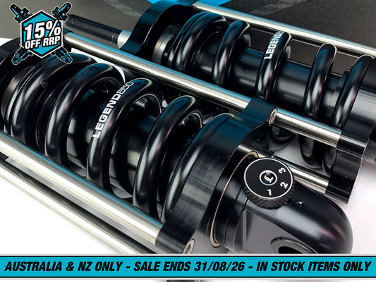 REVO-A Series, Adjustable Heavy Duty Rear Shock Absorbers - Black. Fits Softail 2000-2017.