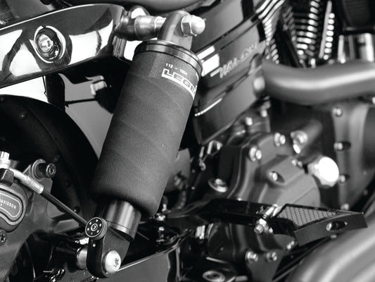 AIR-A Series, Adjustable Rear Air Shock Absorbers - Black. Fits Dyna 2006-2017.