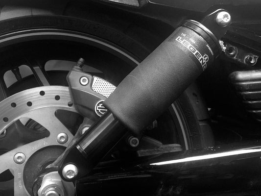 AERO Series, Rear Air Shock Absorbers - Black. Fits V-Rod 2007-2017.