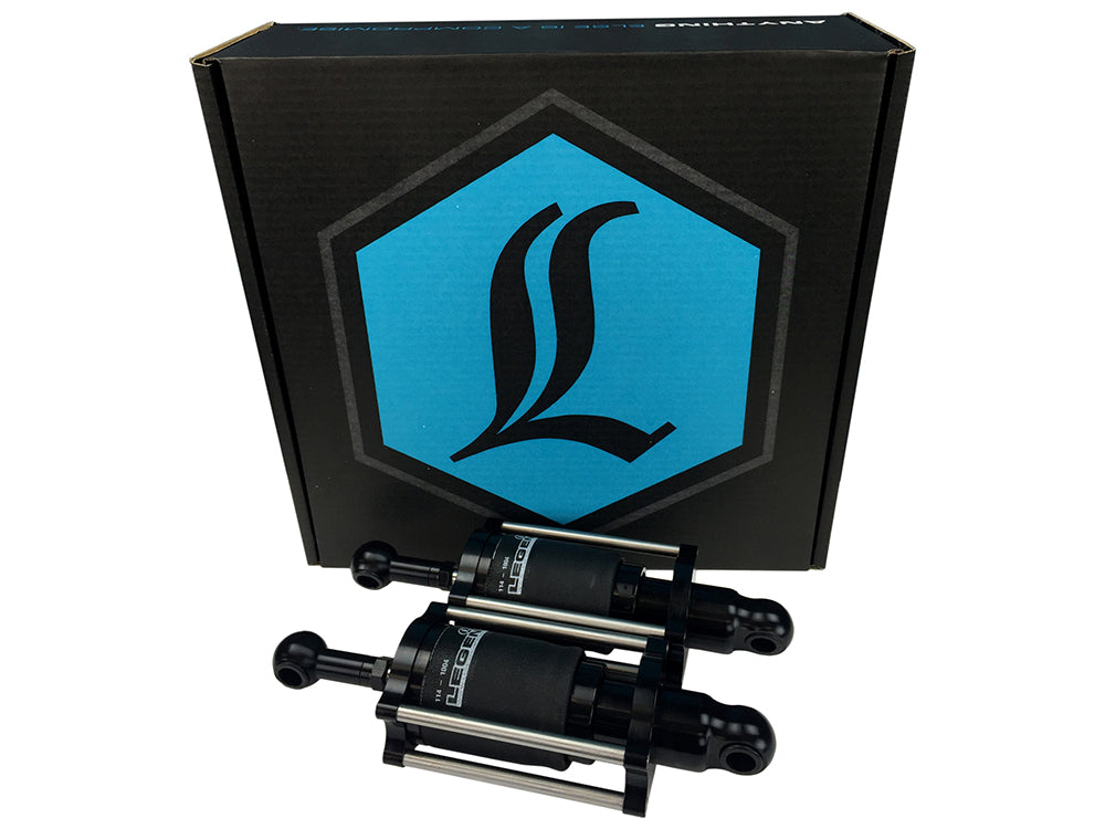 AIR Series, Rear Air Shock Absorbers - Black. Fits Softail 1989-1999.