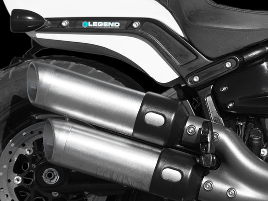 AIR-A Series, Adjustable Rear Air Shock Absorber - Black. Fits Softail 2018-2024