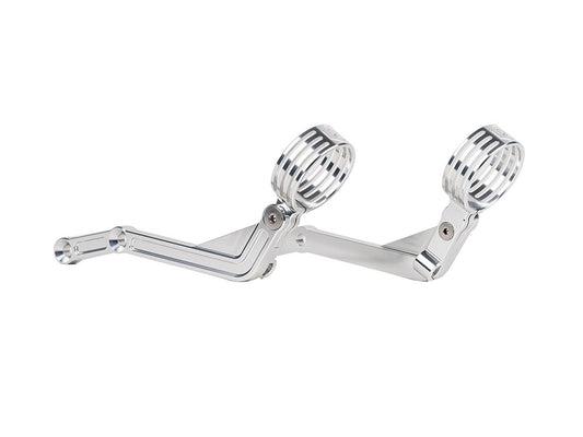 Revo ARC Remote Reservoir External Billet Mounting Brackets - Alloy. Fits Touring 2014-2024