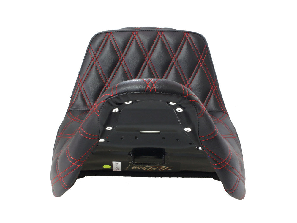 TailWhip Dual Seat with Red Double Diamond Stitch. Fits Most Touring 2008-2024