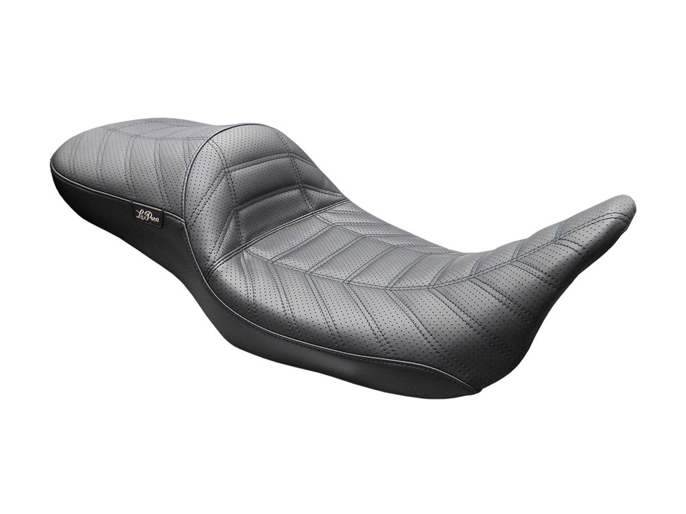Maverick Indy Daddy Long Legs Dual Seat - Extended Reach Double Track Pleat. Fits Most Touring 2008-2024