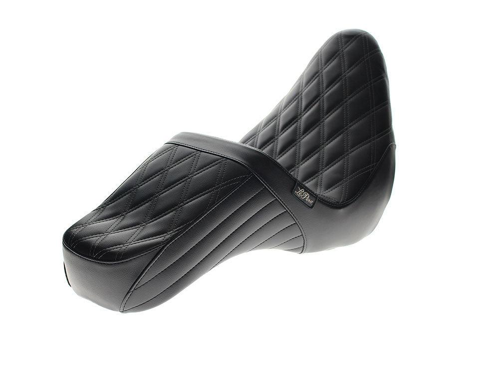 TailWhip Dual Seat with Black Diamond Stitch. Fits Softail Slim & Street Bob 2018up & Standard 2020up.