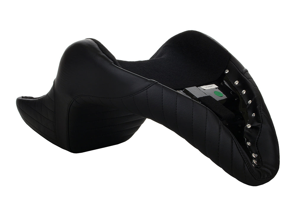 KickFlip Dual Seat with Pleated Stitch. Fits Fatboy 2018up & Breakout 2023up