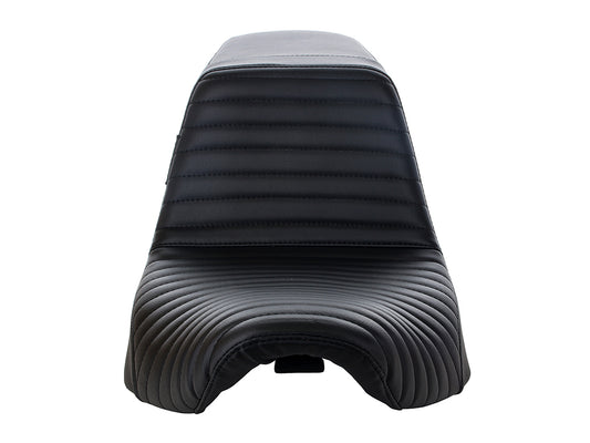 KickFlip Dual Seat with Pleated Stitch. Fits Sport Glide & Low Rider 2018up & Low Rider S 2020up.