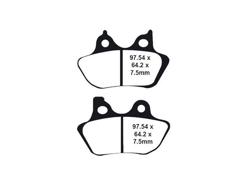 Z-Plus Brake Pads. Fits Front & Rear on Sportster 2000-2003, Big Twin 2000-2007 & V-Rod 2002-2005.