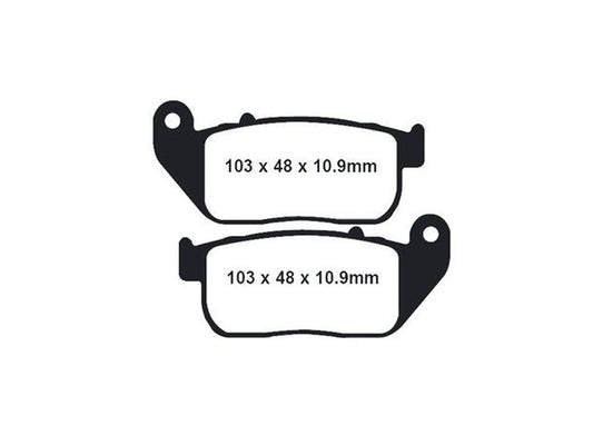 Z-Plus Brake Pads. Fits Front on Sportster 2004-2013.