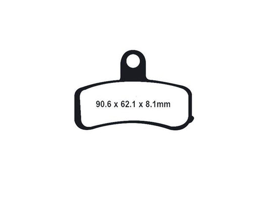 Z-Plus Brake Pads. Fits Front on Dyna 2008-2017 & Softail 2008-2014.