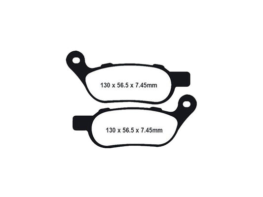 Gold-Plus Brake Pads. Fits Rear on Dyna & Softail 2008-2017.
