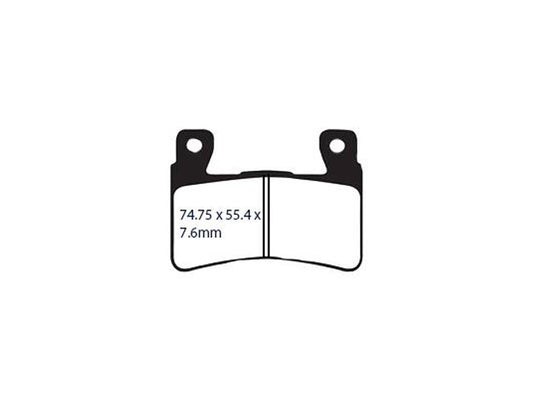 Brake Pads. Fits Front on Softail 2015up, XR1200 2008-2012