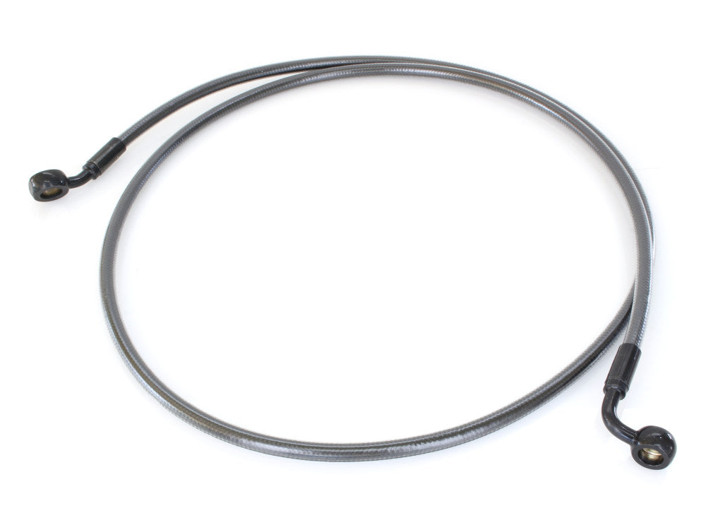 56in. E-Z Align Front Brake Line with 7/16in. x 35 Degree Banjo - Black Pearl.