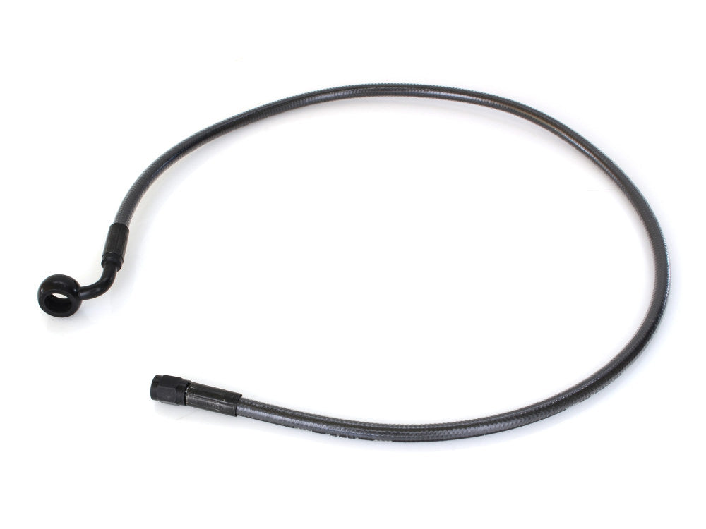 30in. Upper Front Brake Line with 12mm x 90 Degree Banjo - Black Pearl.