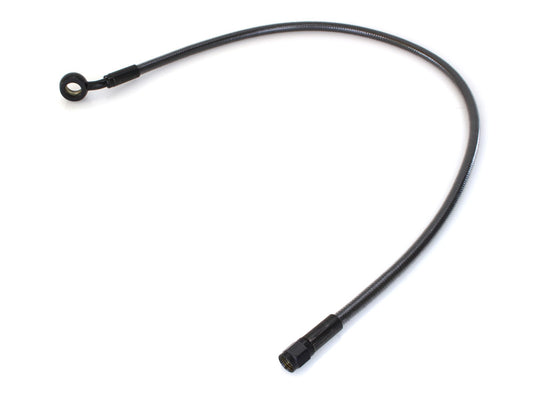 24in. Upper Front Brake Line with 7/16in. x 35 Degree Banjo - Black Pearl.