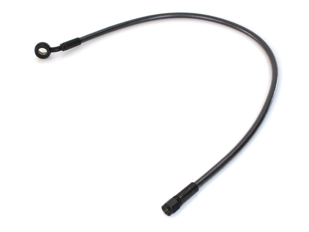 24in. Upper Front Brake Line with 7/16in. x 35 Degree Banjo - Black Pearl.