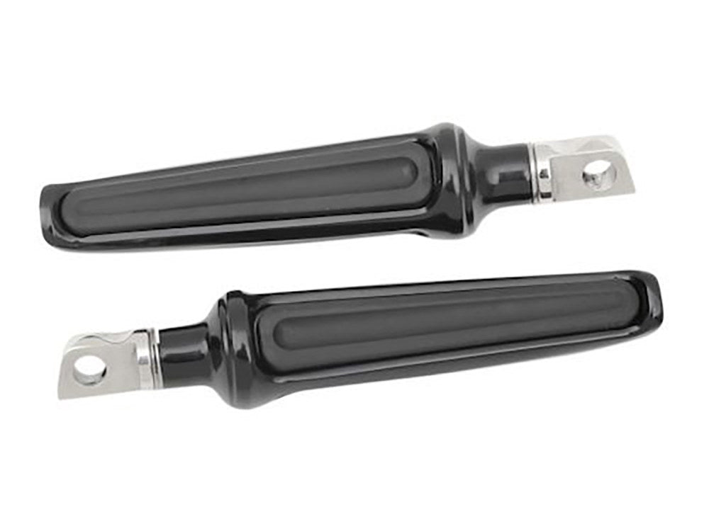 Contour Footpegs with Universal Male Mount - Black.