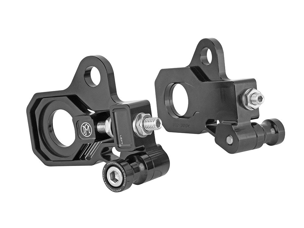 Rear Axle Adjuster Kit - Black. Fits Touring 2009up.
