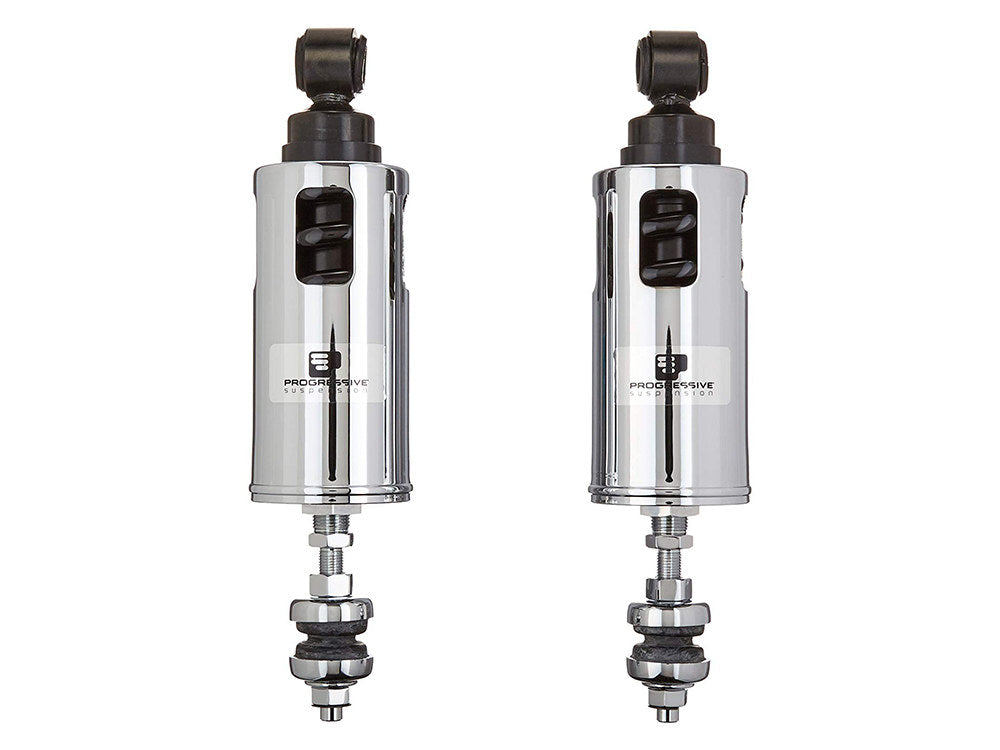 422 Series, Heavy Duty Spring Rate Rear Shock Absorbers - Chrome. Fits Softail 2000-2017.
