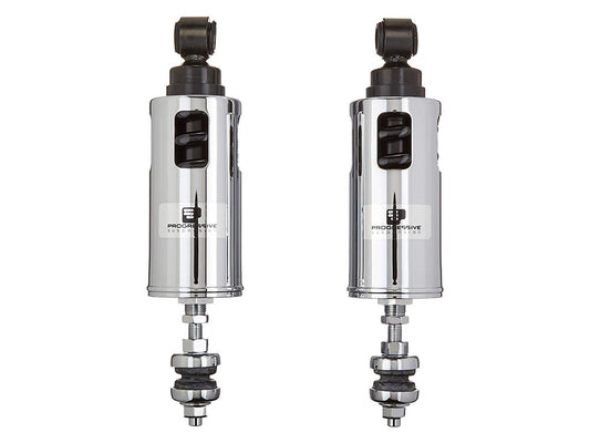 422 Series, Heavy Duty Spring Rate Rear Shock Absorbers - Chrome. Fits Softail 2000-2017.