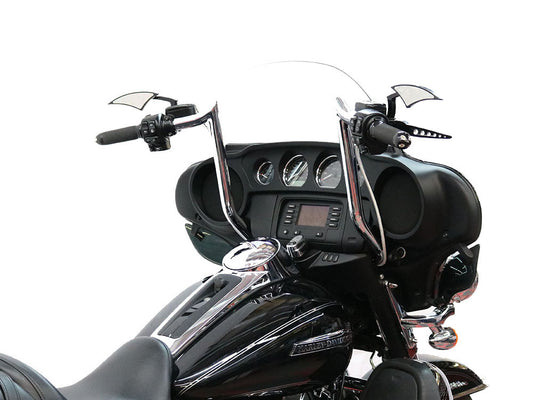 14in. x 1-1/4in. Bagger Monkey Handlebar - Black. Fits Ultra Models 1996-2024 and Street Glide 1996-2023