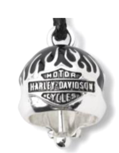 Harley-Davidson Black Flames Willie G Skull Ride Bell