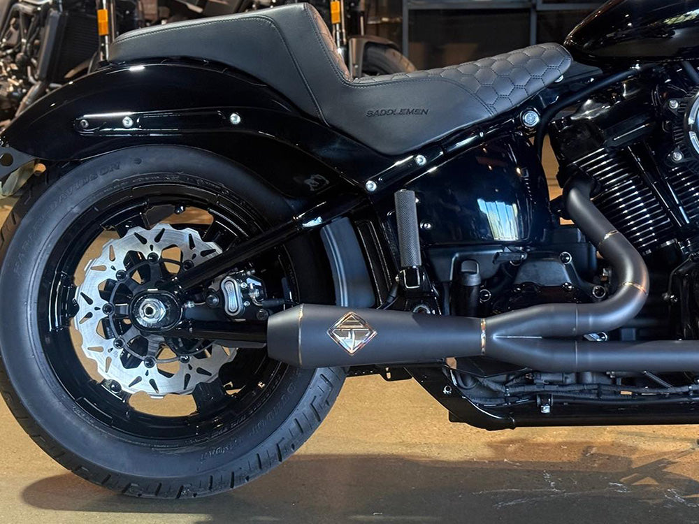 Step-Up HC Dual Seat with Black Honeycomb Stitch. Fits Softail Street Bob 2018up & Standard 2020up