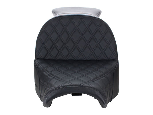 Explorer LS Dual Seat with Black Double Diamond Lattice Stitch. Fits Breakout 2018-2022