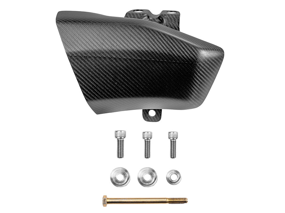 Carbon Fiber Rear Cylinder Air Scoop - Matte Finish. Fits Most Touring 2017-2024