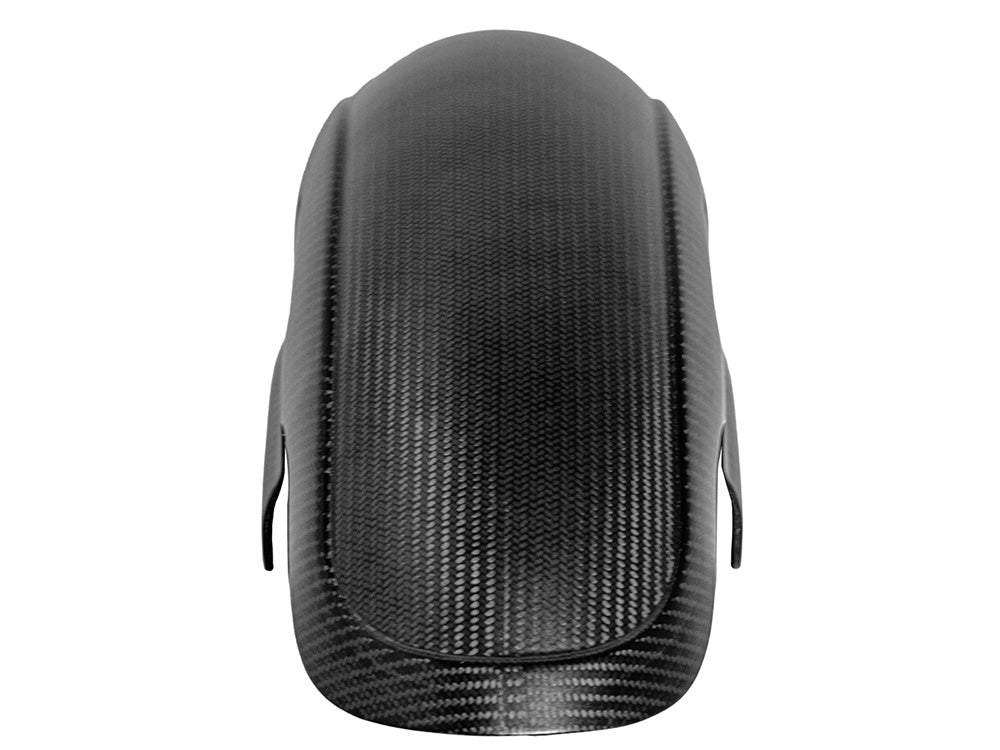 Shorty Carbon Front Fender - Matte Finish. Fits CVO Touring 2023up, Street Glide & Road Glide 2024up & Touring 2025up with 19in. Front Wheel