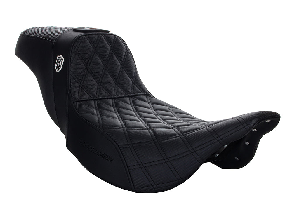Step-Up San Diego Customs Pro Series Gripper Dual Seat With Backrest. Fits Most Touring 2008-2024