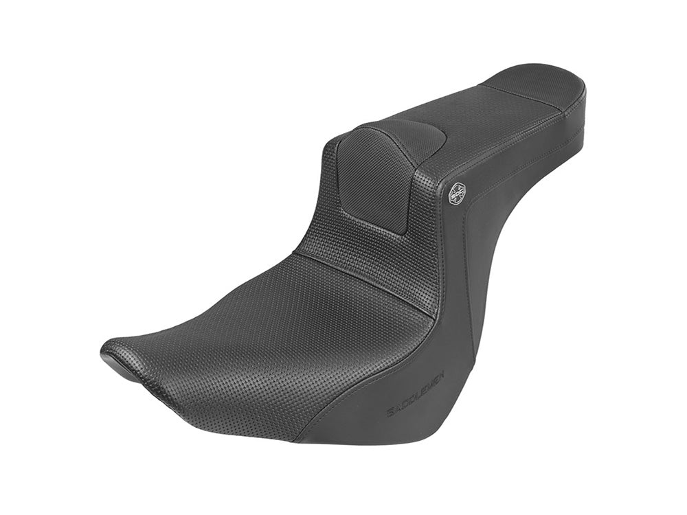 Pro Series San Diego Customs V2 Dual Seat with Basketweave Stitch. Fits Sport Glide & Low Rider 2018up, Low Rider S 2020up & Low Rider ST 2022up