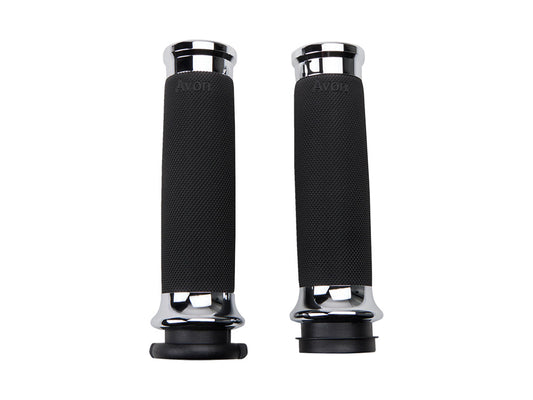 Handgrips - Chrome. Fits Big Twin 2008-2024 with Throttle-by-Wire